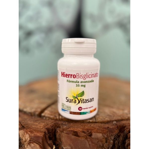 HIERRO BISGLICINATO 35MG c/COBRE/B1/B2/B3/B6/B9/B12 30VCAPS