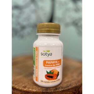PAPAYA + TRONCO DE PIÑA 600MG 100 COMP MASTICABLES
