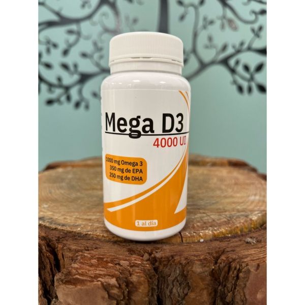 MEGA D3 4000 60PERLAS + OMEGA 3 1000MG