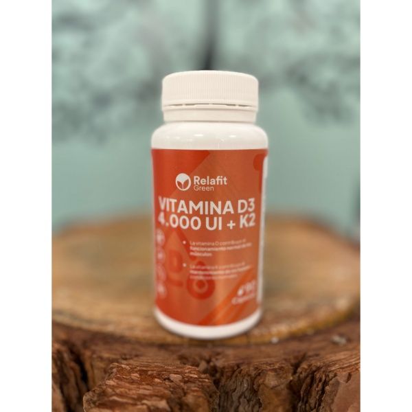 VITAMINA D3 4000UI + K2 75ug 90caps s/G s/L