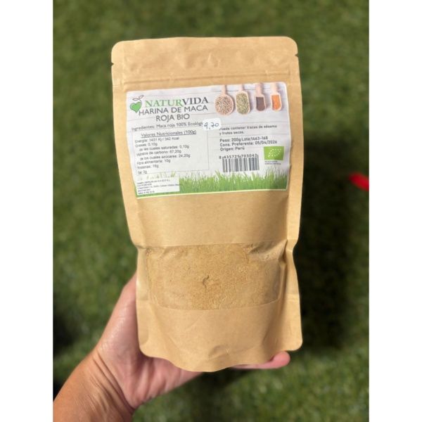 MACA ROJA En Polvo BIO 200GR origen Peru